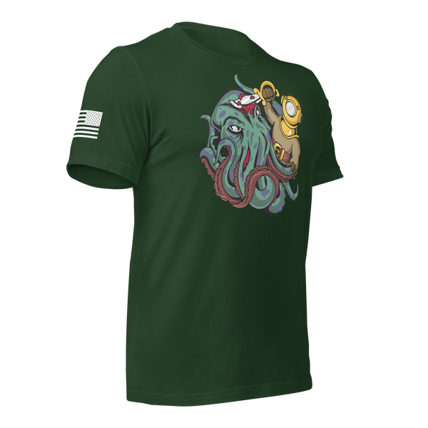 Kraken vs Diver T-Shirt