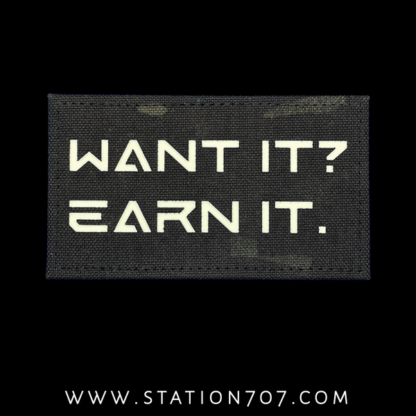 Want It Earn It Lasercut
