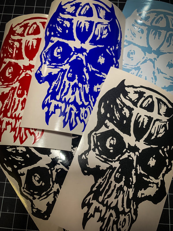 Vinyl Skull Decal